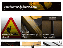 Tablet Screenshot of guitarrasdejazz.com